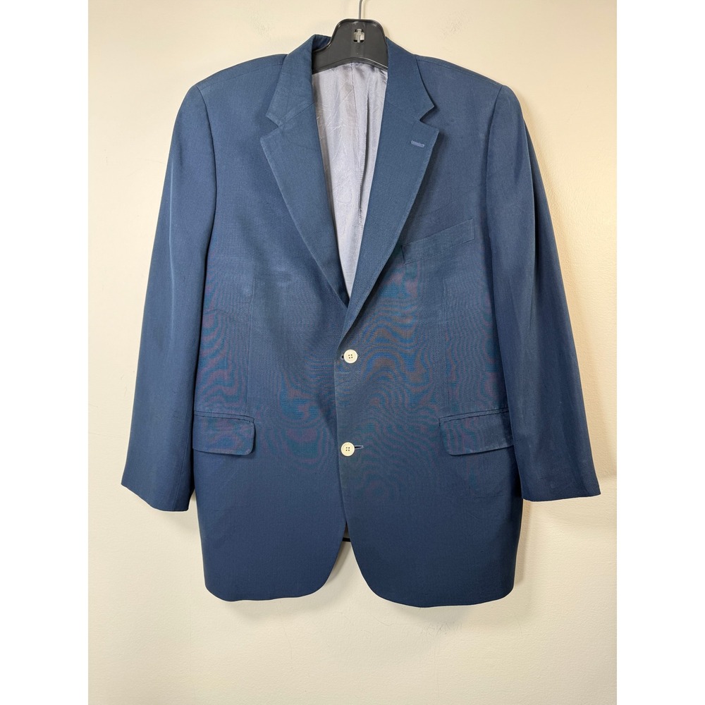 Grady‎ Ervin & Co Mens 42S Navy Blue 100% Silk 2-Button Sport Coat Blazer Canada